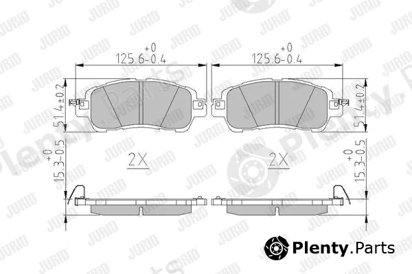 Jurid 573801J — Brake Pad Set, disc brake