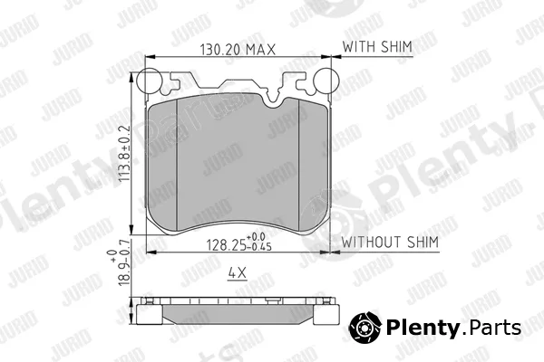 Jurid 573351J — Brake Pad Set, disc brake