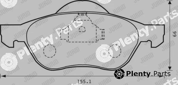 Jurid 573016J — Brake Pad Set, disc brake