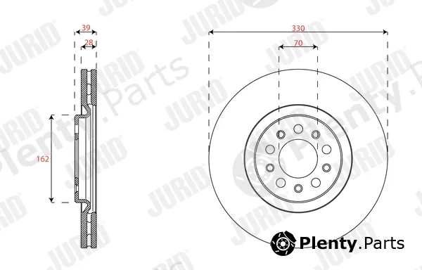 Jurid 563683JC-1 — Brake Disc