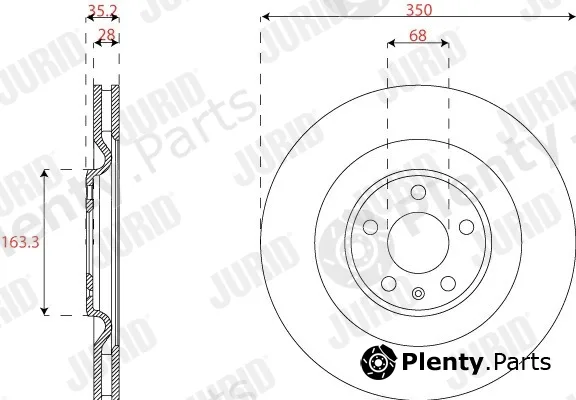 Jurid 563225JC-1 — Brake Disc