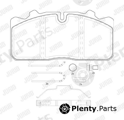 Jurid 2908809560 — Brake Pad Set, disc brake