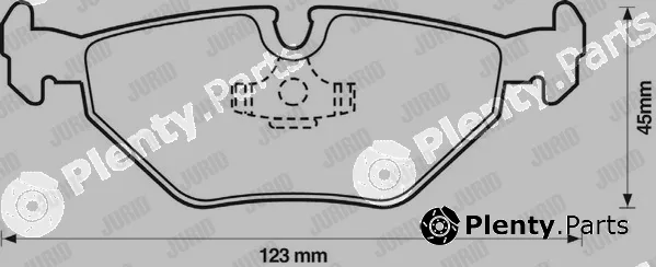 Jurid 571960JC — Brake Pad Set, disc brake Jurid White Low Dust