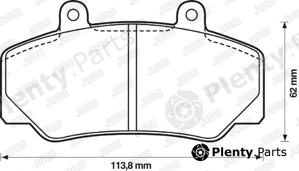 Jurid 571370D — Brake Pad Set, disc brake