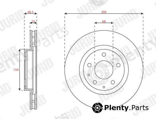 Jurid 563678JC — Brake Disc