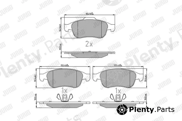 Jurid 573268J — Brake Pad Set, disc brake