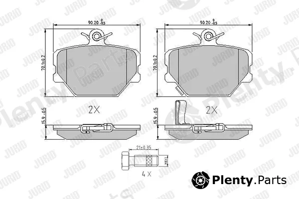 Jurid 571995J — Brake Pad Set, disc brake