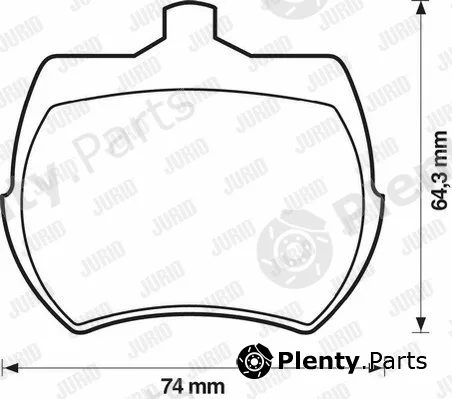 Jurid 571212D — Brake Pad Set, disc brake