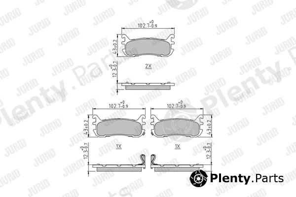 Jurid 573373J — Brake Pad Set, disc brake