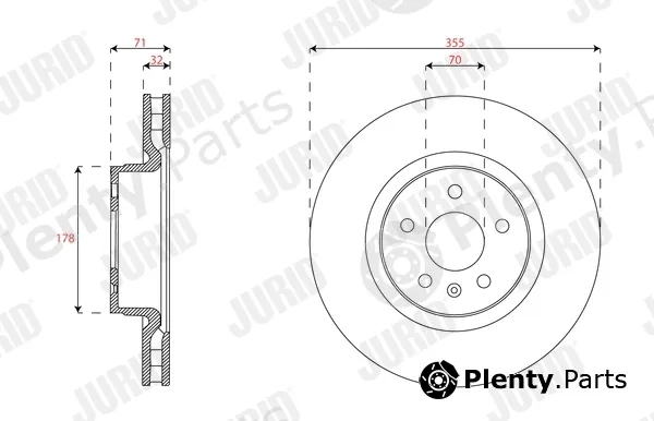 Jurid 563656JC-1 — Brake Disc
