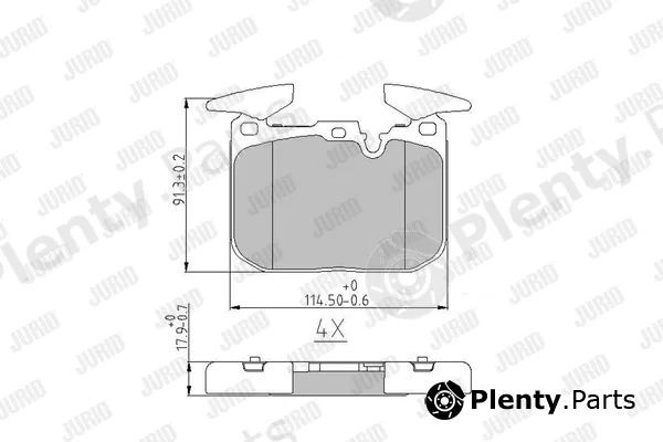 Jurid 573355J — Brake Pad Set, disc brake