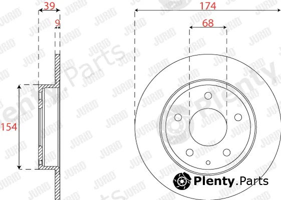 Jurid 563286JC — Brake Disc