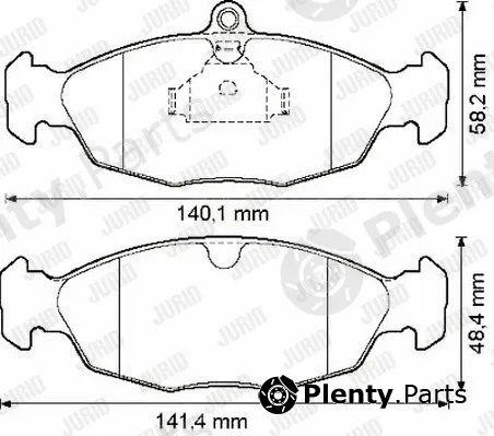 Jurid 571924J — Brake Pad Set, disc brake