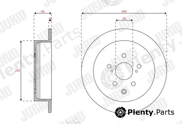 Jurid 563493JC — Brake Disc