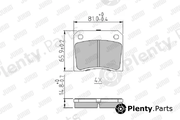 Jurid 571532J — Brake Pad Set, disc brake