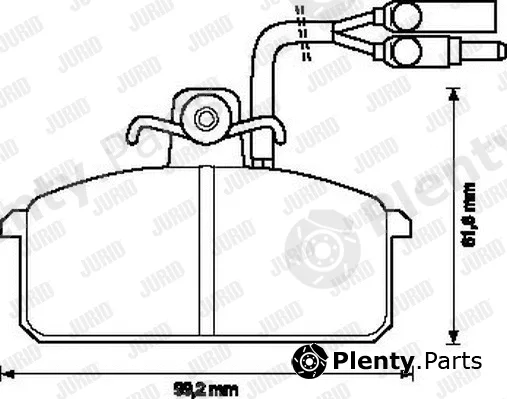 Jurid 571455J — Brake Pad Set, disc brake