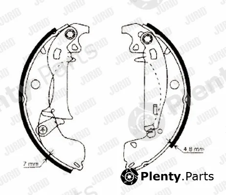 Jurid 362371J — Brake Shoe Set