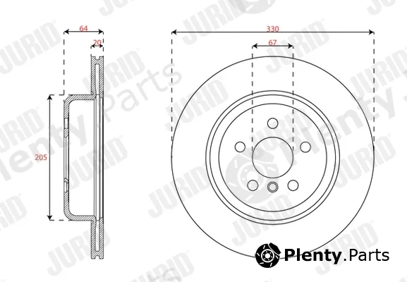 Jurid 563685JC-1 — Brake Disc