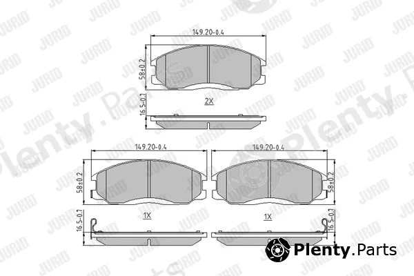 Jurid 572453J — Brake Pad Set, disc brake