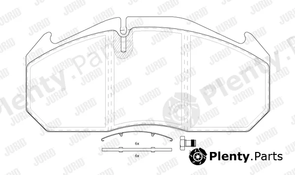 Jurid 2903005390 — Brake Pad Set, disc brake