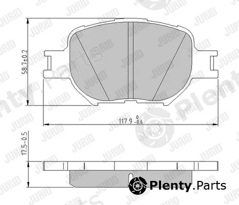 Jurid 572517J — Brake Pad Set, disc brake