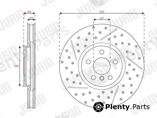 Jurid 563666JC-1 — Brake Disc