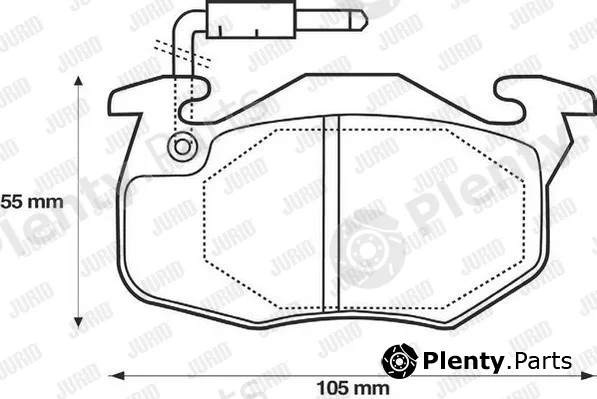 Jurid 571332D — Brake Pad Set, disc brake