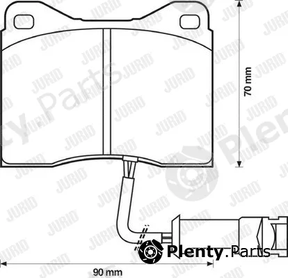 Jurid 571434J — Brake Pad Set, disc brake