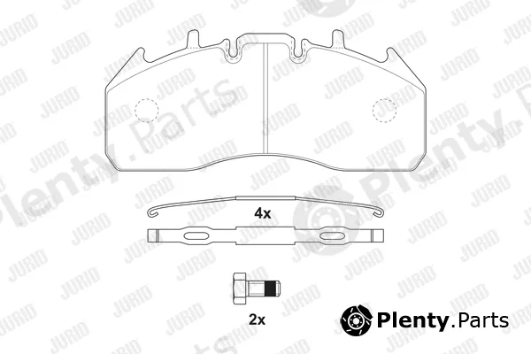 Jurid 2917409560 — Brake Pad Set, disc brake