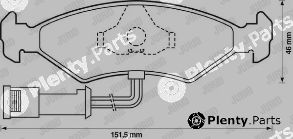 Jurid 571291D — Brake Pad Set, disc brake