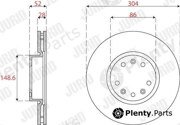 Jurid 563275JC-1 — Brake Disc