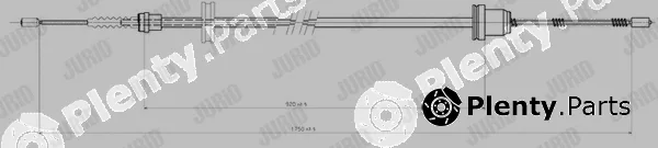 Jurid 431116J — Cable Pull, parking brake