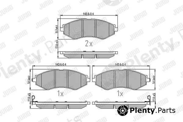 Jurid 572407J — Brake Pad Set, disc brake