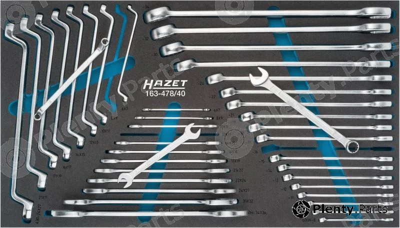 Hazet 163-478/40 — Spanner Set, ring/open ended