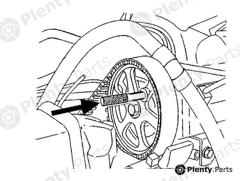 Hazet 3488-7 — Retaining Pin, timing belt tensioner