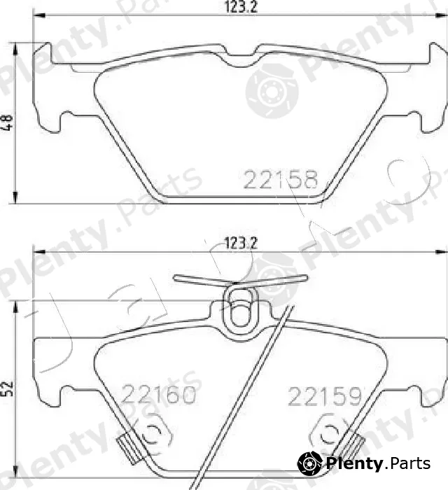 Japko 51706 — Brake Pad Set, disc brake