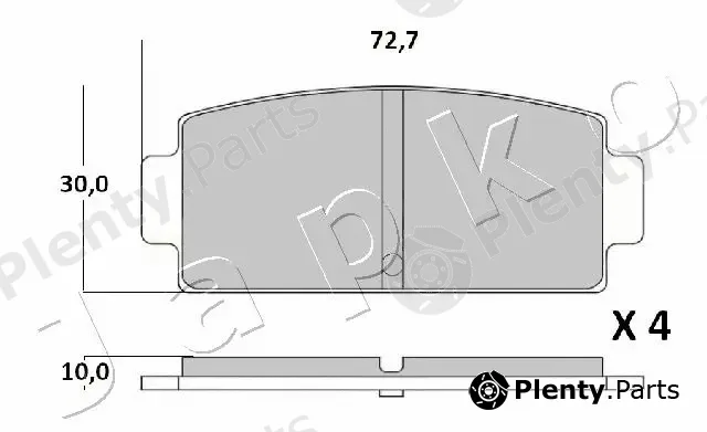 Japko 51MC01 — Brake Pad Set, disc brake