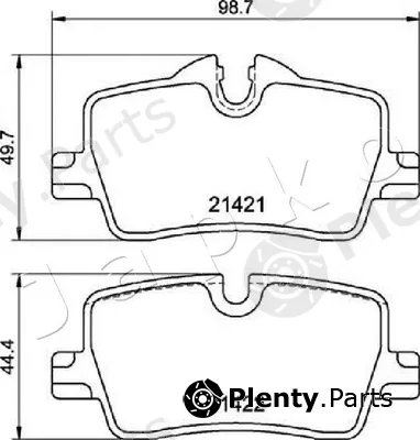 Japko 510122 — Brake Pad Set, disc brake