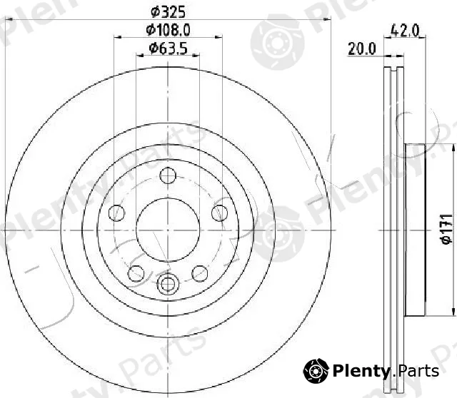 Japko 61L12C — Brake Disc