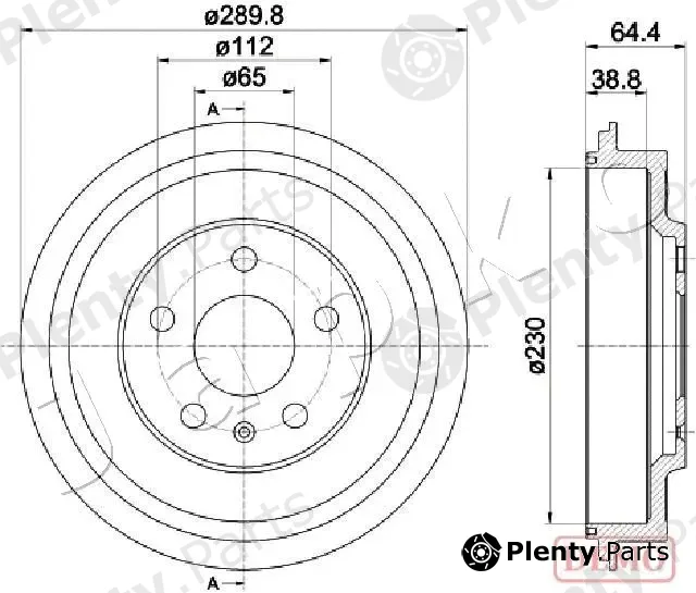 Japko 560911C — Brake Drum