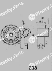 Japko 45233 — Tensioner, timing belt