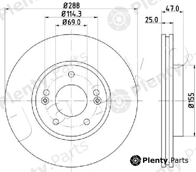 Japko 60H35C — Brake Disc