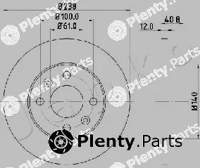 Japko 600714 — Brake Disc