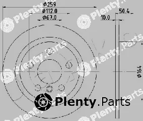 Japko 610136 — Brake Disc
