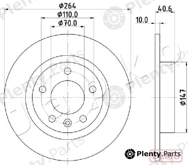 Japko 610400C — Brake Disc