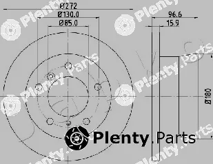 Japko 610526 — Brake Disc