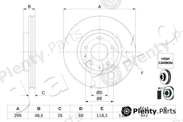 Japko 60369C — Brake Disc