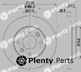 Japko 600708 — Brake Disc
