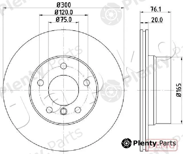 Japko 610136C — Brake Disc