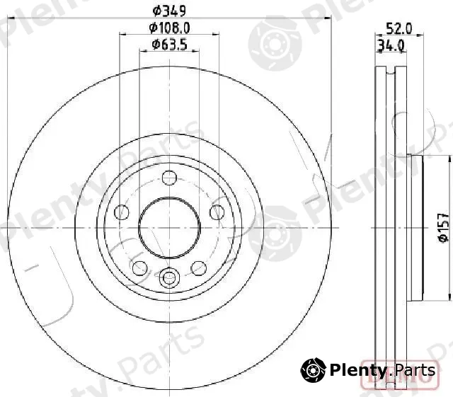 Japko 60L17C — Brake Disc